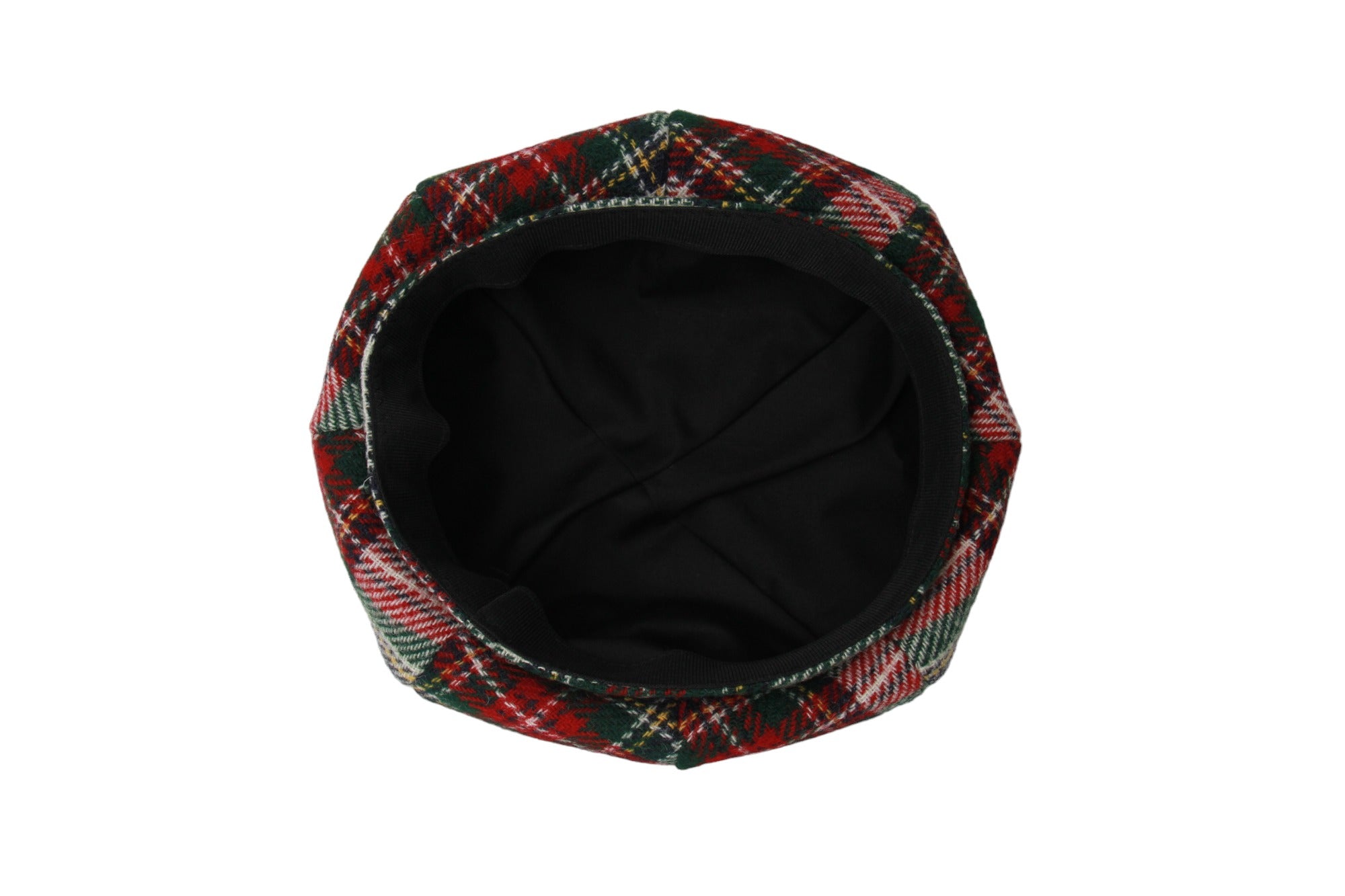 PLAID BERET 7 （BLACK ONE SIZE）ベレー帽 黒 - ハンチング