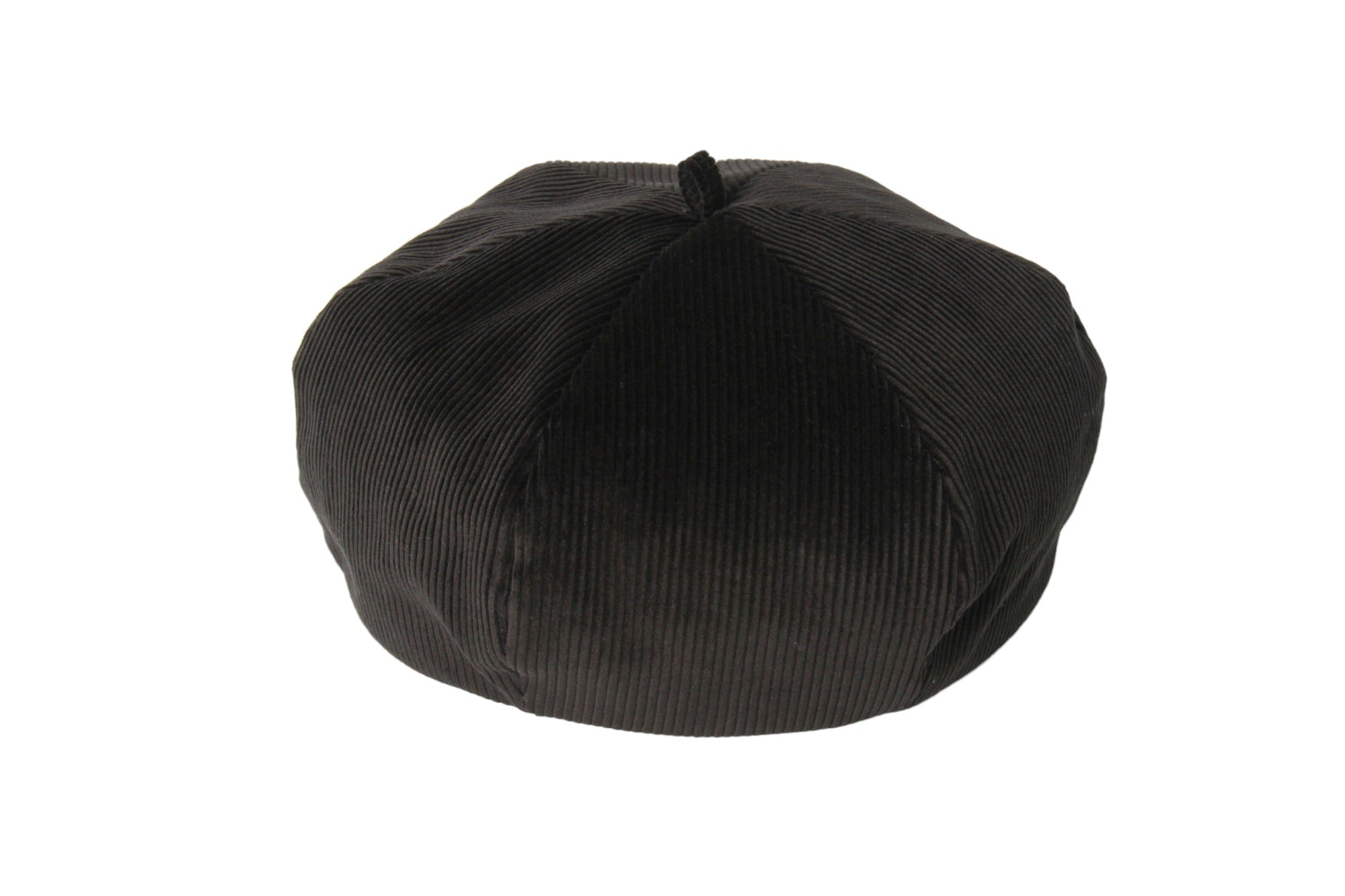 ベレー帽 コーデュロイ ブラック 黒 - 帽子